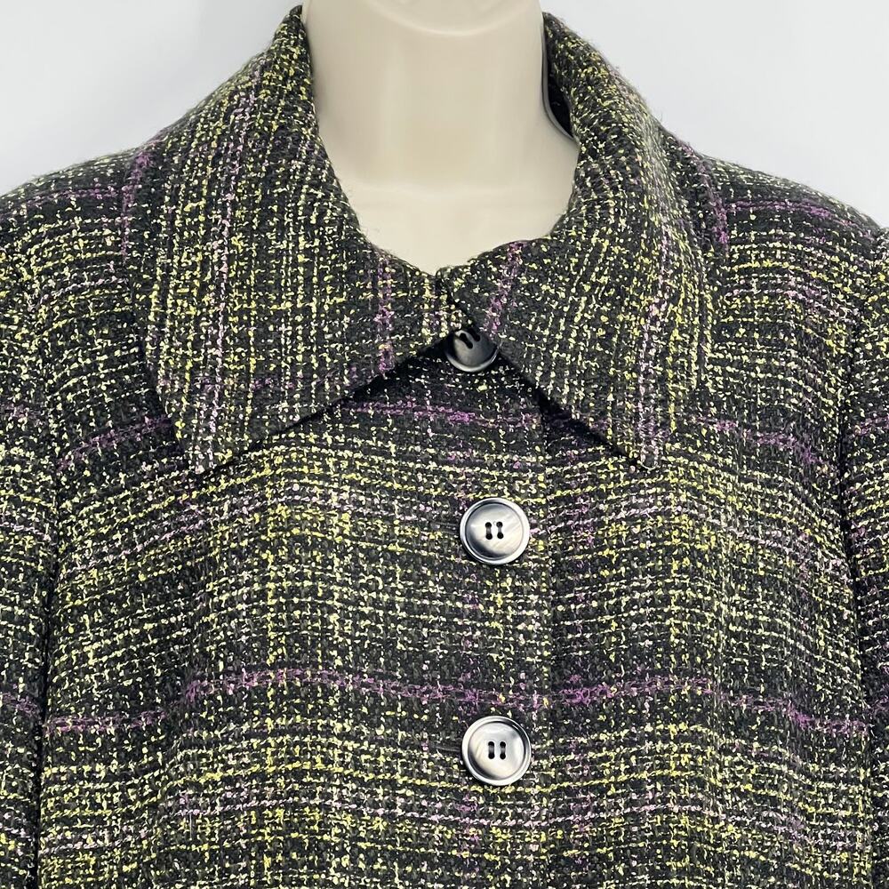 PENDLETON Petite Chunky Weave Look Jacket 12 Cott… - image 3